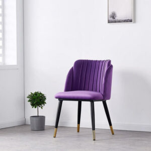 Velvet Luxury Dining Chair Purple 1