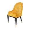 Velvet New Dinning Chair for Home or Restaurant Yellow