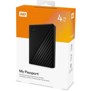 Western Digital My Passport Hard Drive 4TB Black 1