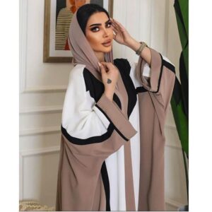White Nude Abaya in Ajman Shop Dubai