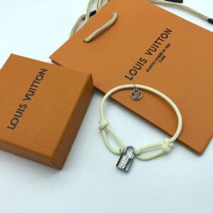 Monogram Stylish Louis Vuitton Bracelets For Men And Women White Silver in Ajman Shop Dubai