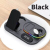 Wireless Charger 4 in 1 Wireless Charger Station for Apple Black- Ajmanshop