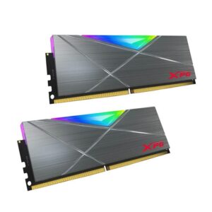 Xpg Spectrix D50 RGB Gaming Memory 16GB 2x8GB DDR4 3200MHz CL16 Grey for PC in Ajman Shop Dubai