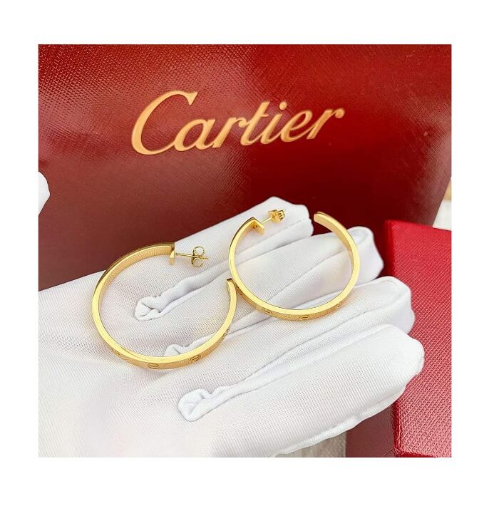 Cartier Love Earrings Golden Edition in AjmanShop 