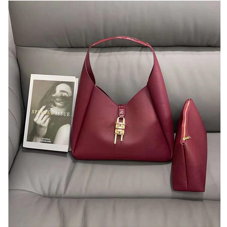 Givenchy Maroon Bag Medium Hobo Bag- AjmanShop
