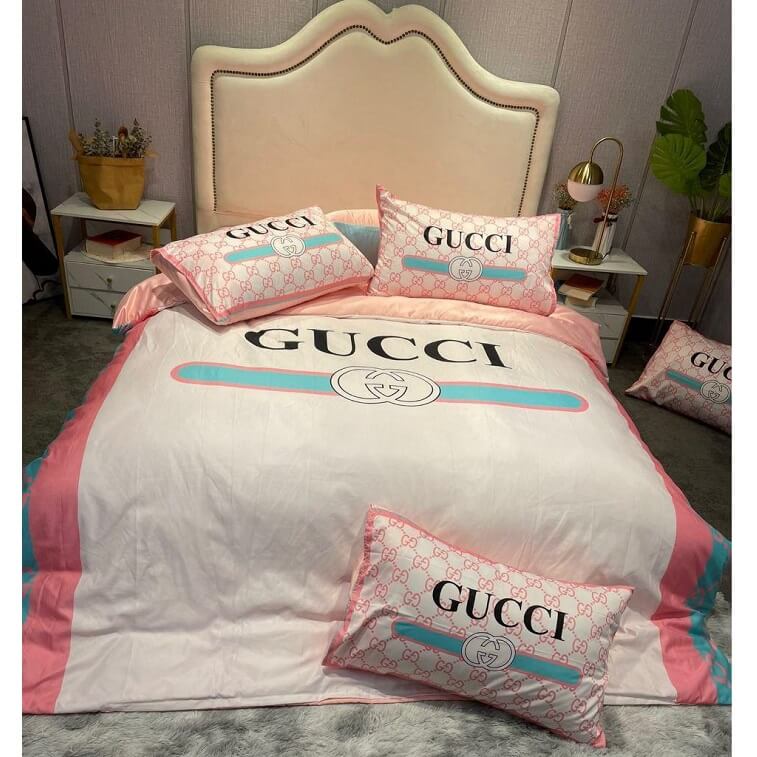 Gucci Bedsheet 6pcs Set Cotton Material in AjmanShop