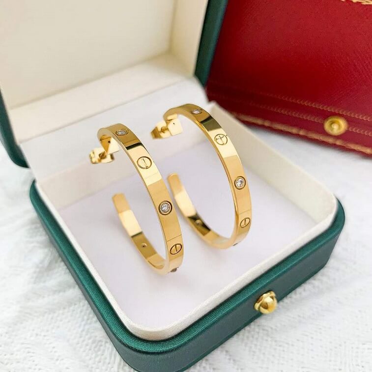 Cartier Love Earrings Golden Edition in AjmanShop