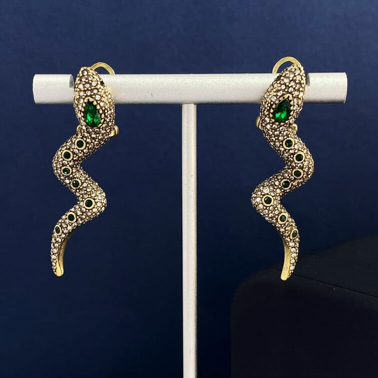 Gucci Sneck Earings with Full Stone Work in Ajman Shop 1