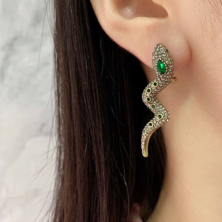 Gucci Sneck Earings with Full Stone Work in AjmanShop