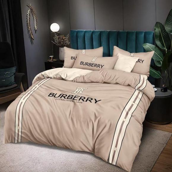 Burberry Bedsheet Set 6pcs in Cotton Material in Ajman Shop