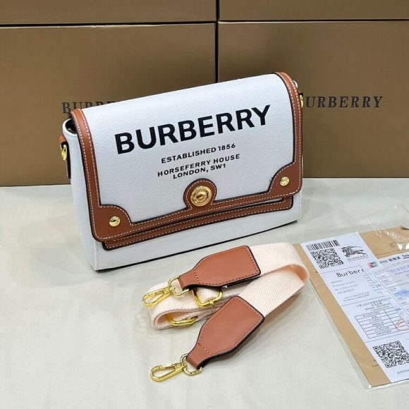 Burberry Canvas Bag in Crossbody Style with Print Note in AjmanShop
