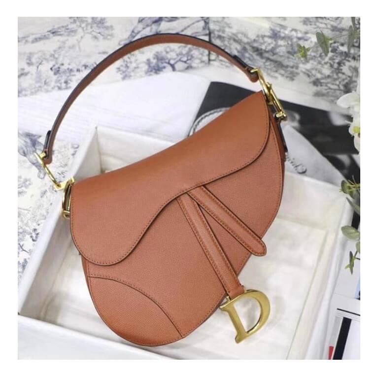 Caramel Saddle Bag, Christian Dior- AjmanShop