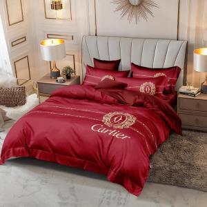 Cartier Brand Bedsheet Set 6pcs in Cotton Material- AjmanShop