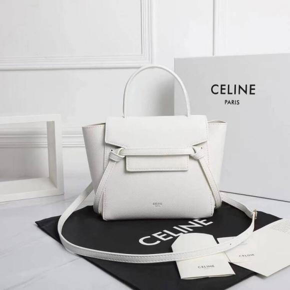 Celine Belt Bag Calfskin White- AjmanShop (1)
