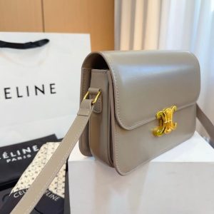 Celine Calfskin Shoulder Bag Side View - AjmanShop
