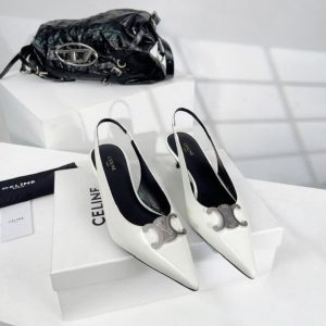 Celine Heels For Women Dubai, White - AjmanShop