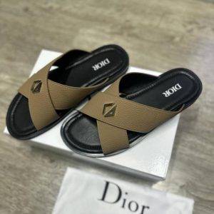 Dior Mens Sandal Cross Strap Design with Logo in AjmanShop
