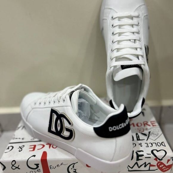 Dolce Gabbana Logo Sneakers With Box- AjmanShop