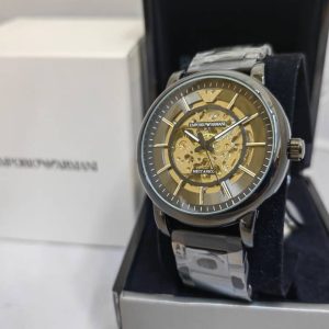 Emporio Armani Stainless-Steel Automatic Watch with Original Brand Box in AjmanShop
