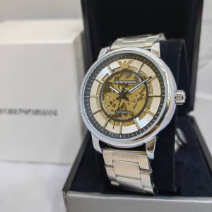 Emporio Armani Stainless-Steel Automatic Watch with Original Brand Box- AjmanShop