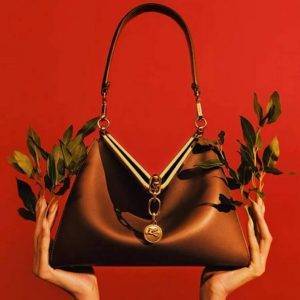 Etro Medium Vela Leather Shoulder Bag for Women - AjmanShop