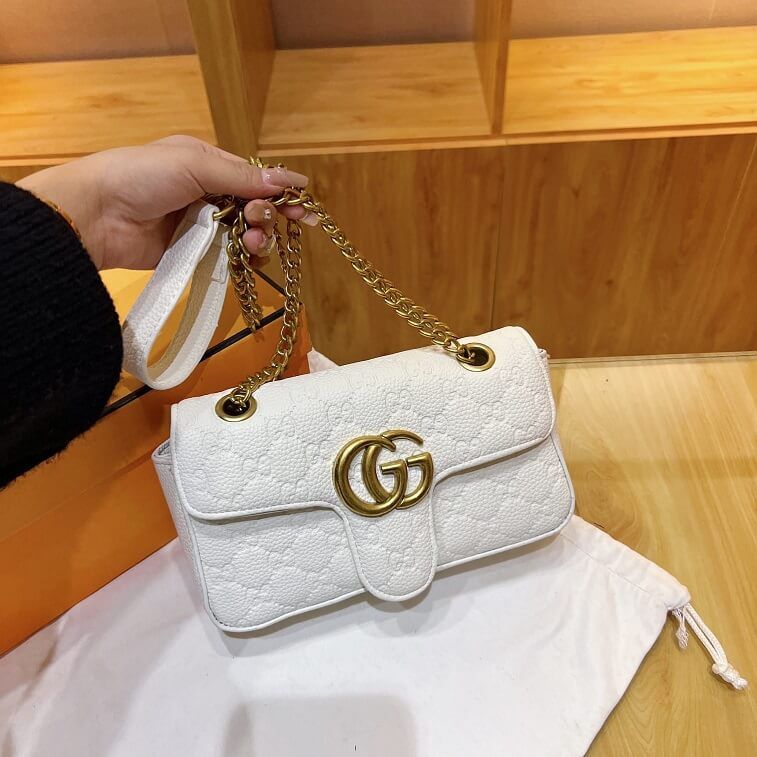 Gucci CG Sling Bag For Women. White- Ajmanshop (1)