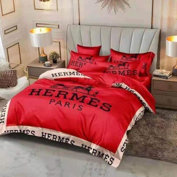 Hermes Bedsheet 6pcs Set in Cotton Material in Ajman Shop