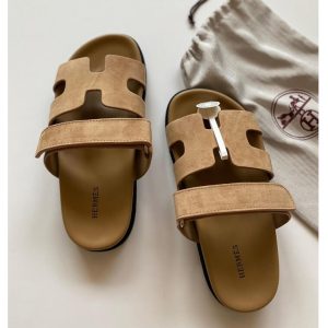 Hermes Flat Sandal Multi Color in AjmanShop Brown