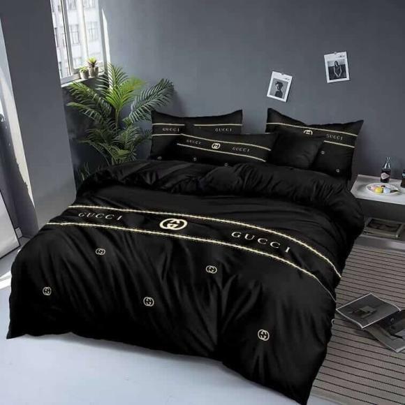 King Size Comforter UAE, Gucci Black Set- Ajmanshop (1)
