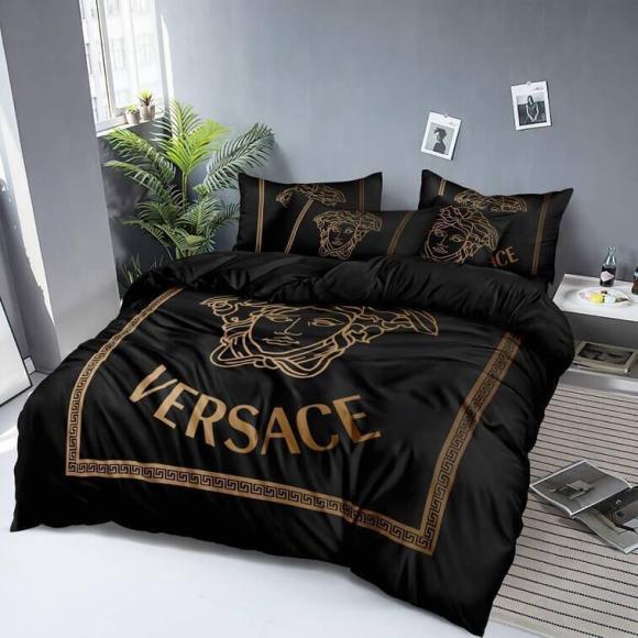 King Size Comforter UAE, Versace Black Set- Ajmanshop (1)
