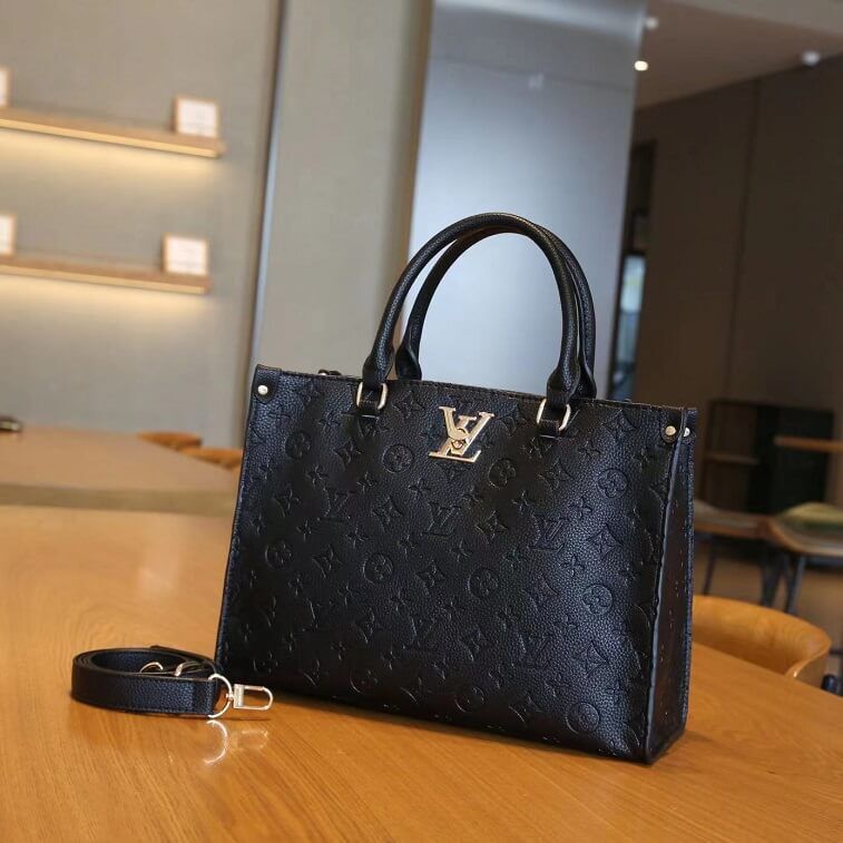 LV Ladies Handbag Black LV- Ajmanshop (1)