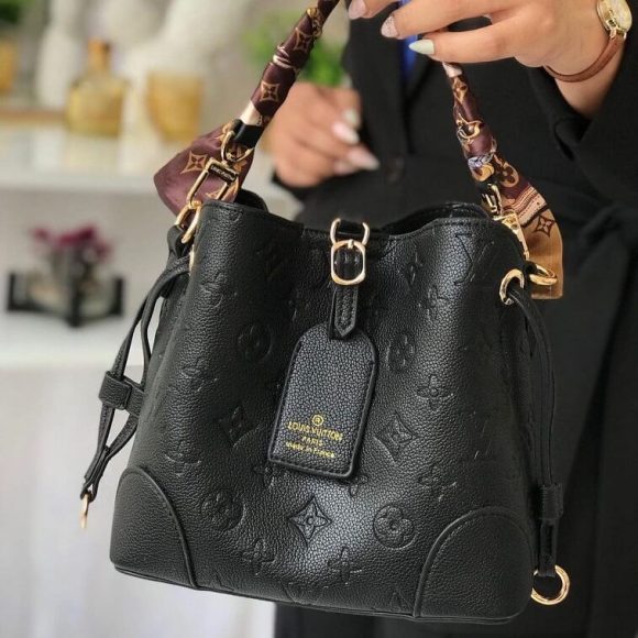 LV Luxury Shoulder Bag, Black - AjmanShop