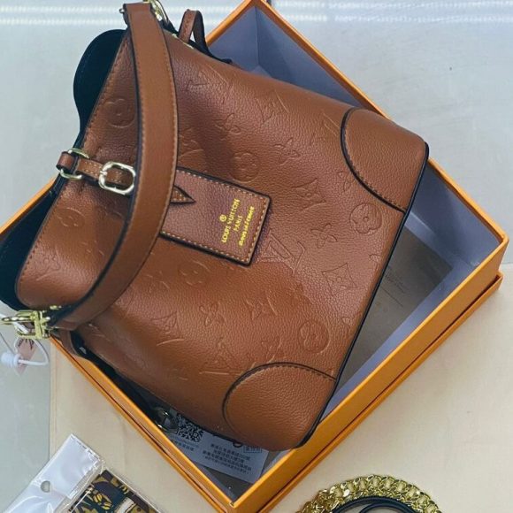 LV Luxury Shoulder Bag, Brown - AjmanShop