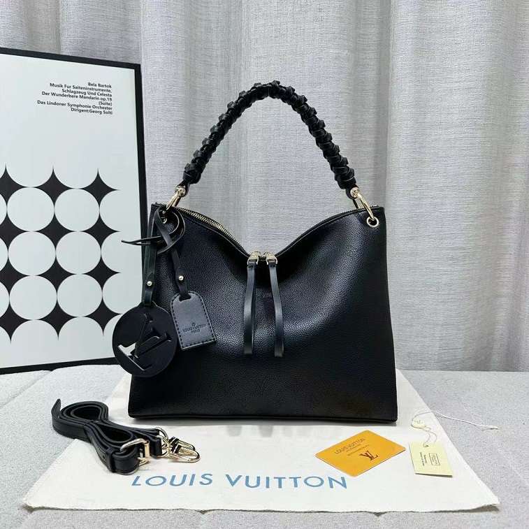 LV Top Handle Handbags Black- Ajmanshop