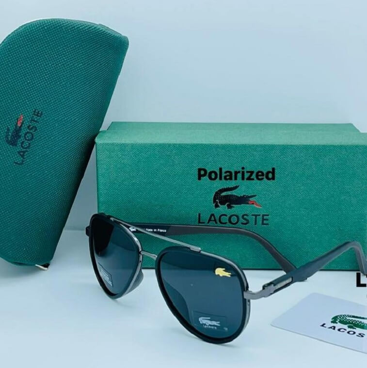 Lacoste Polarized Sunglass for Men with Brand Box in AjmanShop