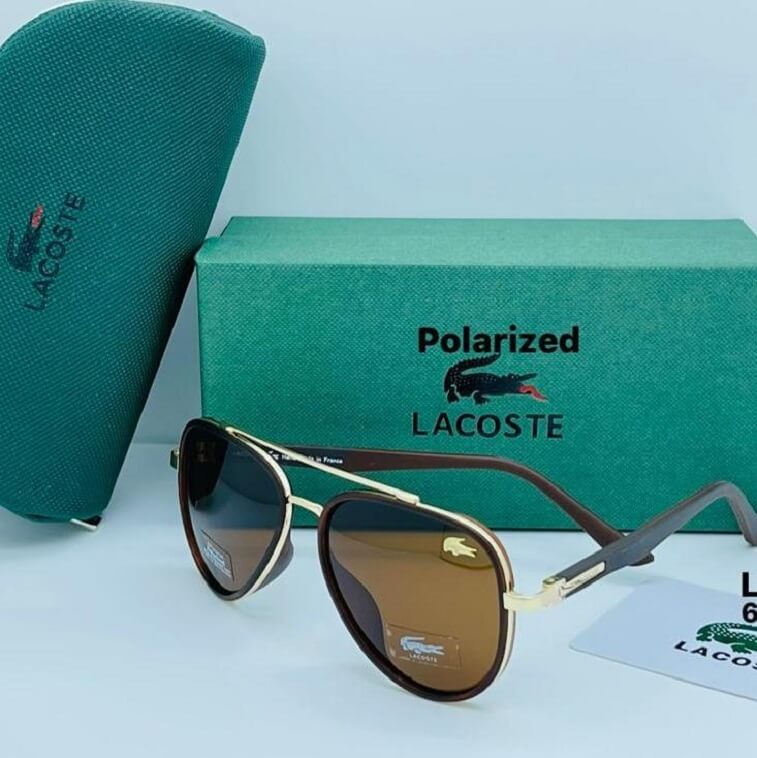 Lacoste Polarized Sunglass for Men with Brand Box in AjmanShop
