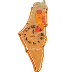 Palestine Natural Wood Wall Clock- Ajmanshop