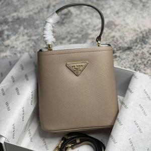 Prada Bucket Bag in Leather Medium Size- AjmanShop
