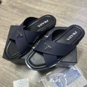 Prada Mens SLipper Open Toe Sandal with Logo in AjmanShop