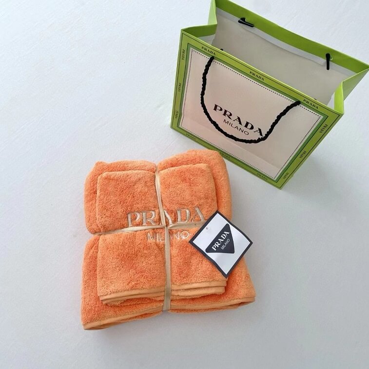Prada Towel Best Quality 2 Pcs Set- AjmanShop