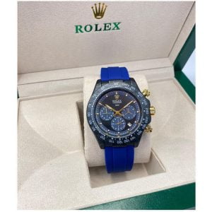 Rolex Blue Watches for Men Sports Analog Quartz- AjmanShop