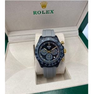 Rolex Grey Watches for Men Sports Analog Quartz- AjmanShop