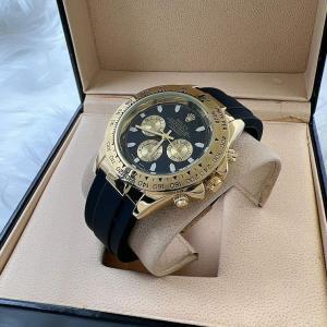 Rolex Leather Watch For Men - AjmanShop