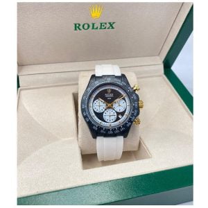 Rolex White Watches for Men Sports Analog Quartz- AjmanShop