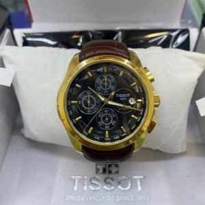 Tissot Automatic Watch with Premium Leather Band for Men- AjmanShop