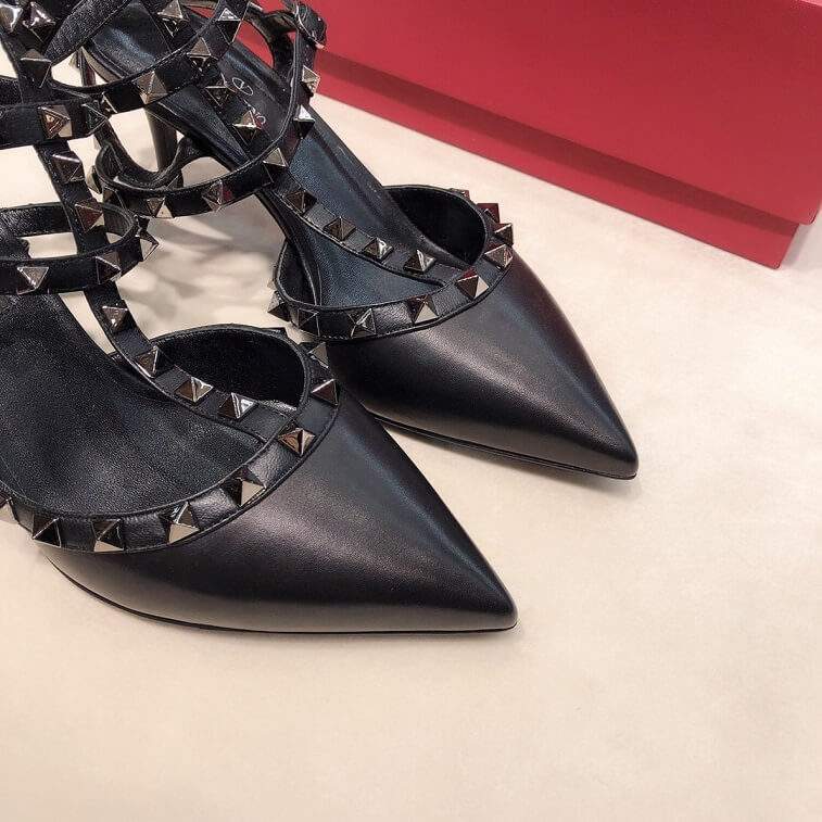 Valentino Pumps Heel for Women in Matte Leather- AjmanShop