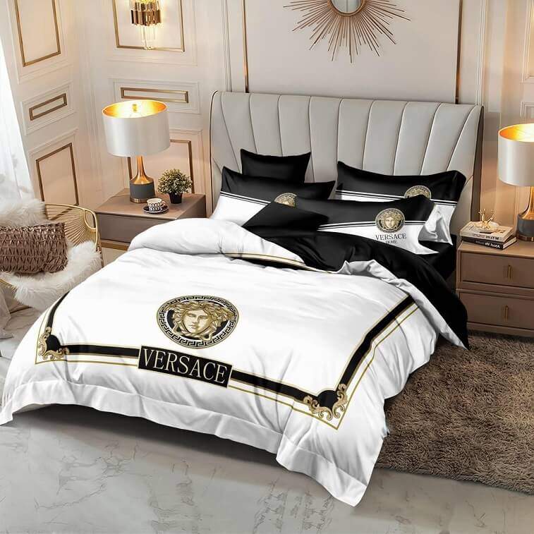 Versace Brand Bedsheet Set 6pcs in Cotton Material- AjmanShop