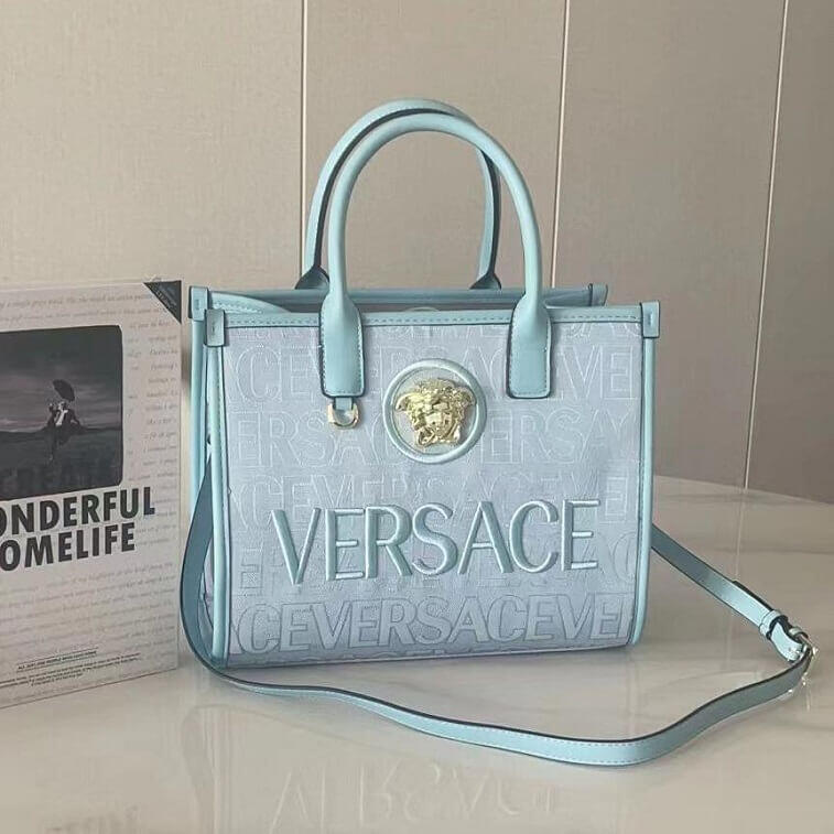 Versace Canvas Bag with Gold Logo For Women in Ajman Shop