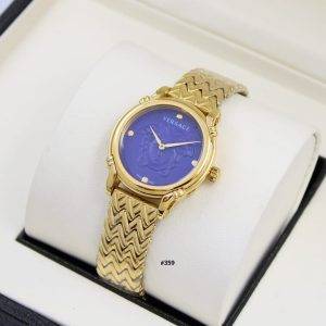 Versace Safety Pin Watch for Ladies in Gold - AjmanShop