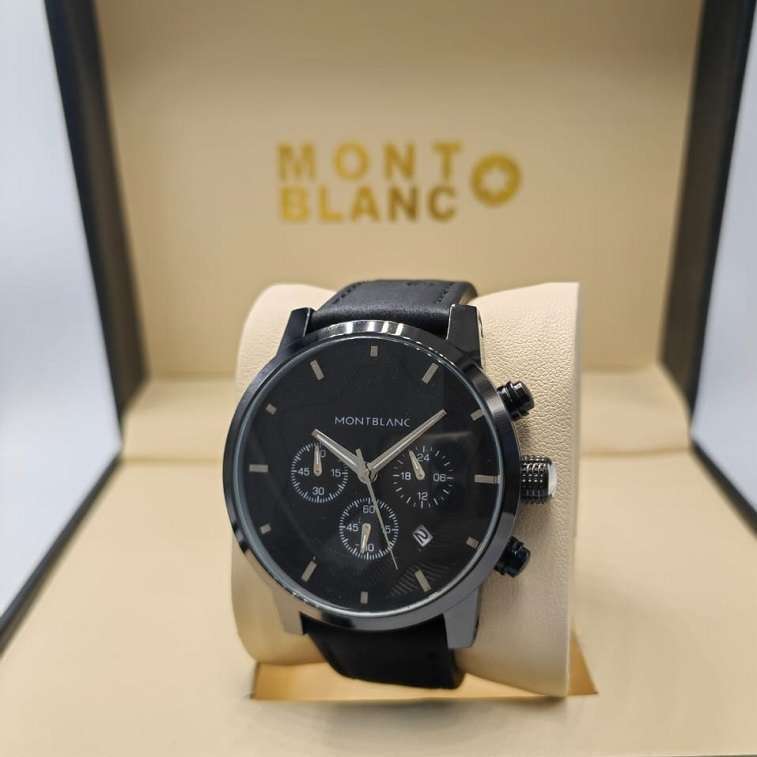 Watch Montblanc for Men in Leather Belt with Box- AjmanShop
